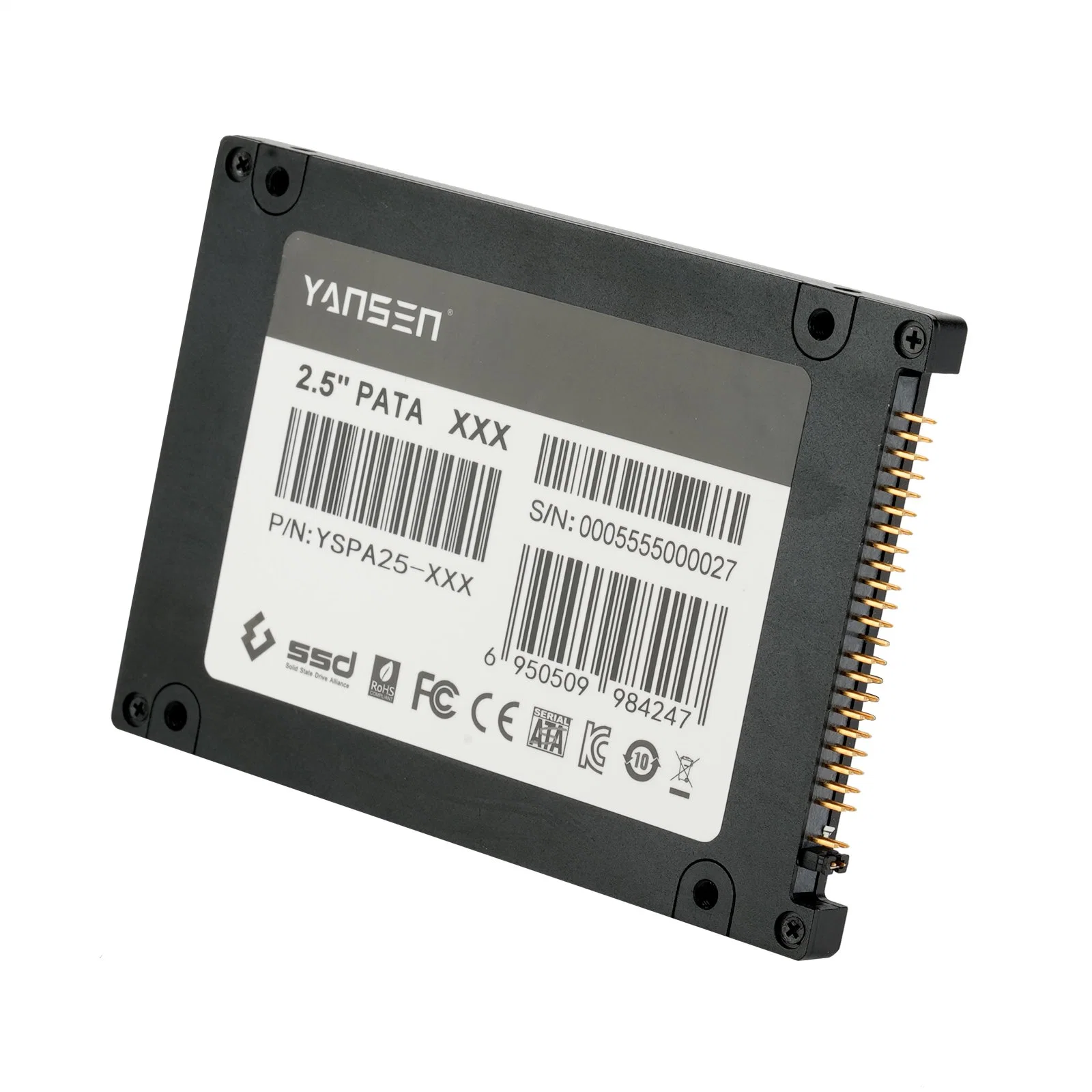 Yansen 2.5" PATA Industrial Drive SSD Older Technology Storage Solution for PATA Embedded Storage