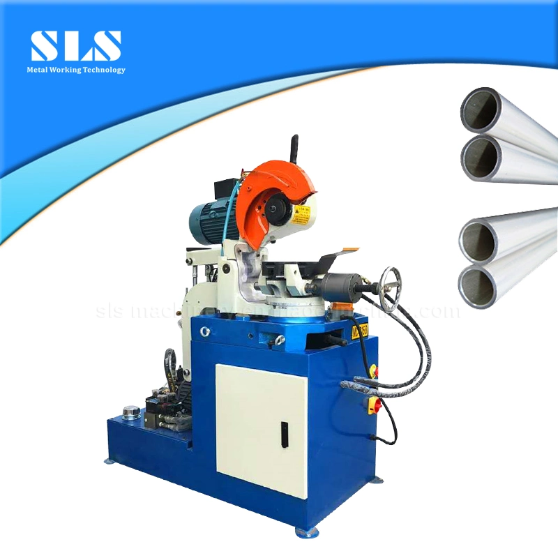 Tubo de aço Multi ângulos Máquina de corte Serra de mesa vertical pequena Com transmissão hidráulica