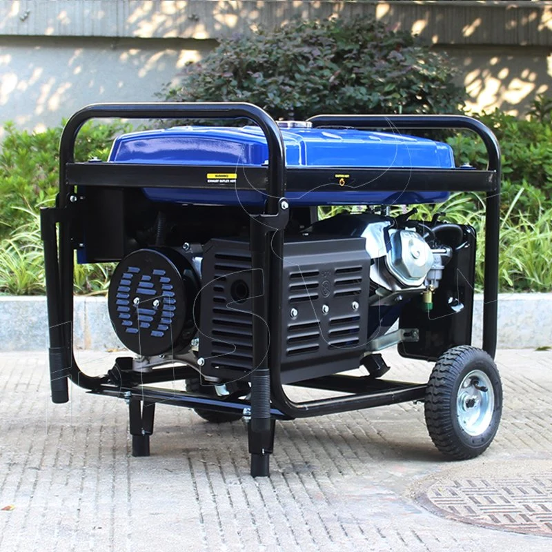 Bison 5kVA 5.5kVA 6.0kw 6.5kVA Small Portable Petrol Generator Price Set Air Cooled Electric Engine Power Gas Gasoline Generator with Handle &Wheel