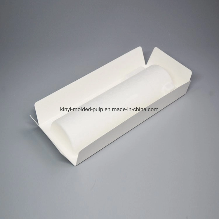 Eco Friendly Bagasse Pulp Molded Cosmetic Packaging Insert Biodegradable and Eco-Friendly Packaging