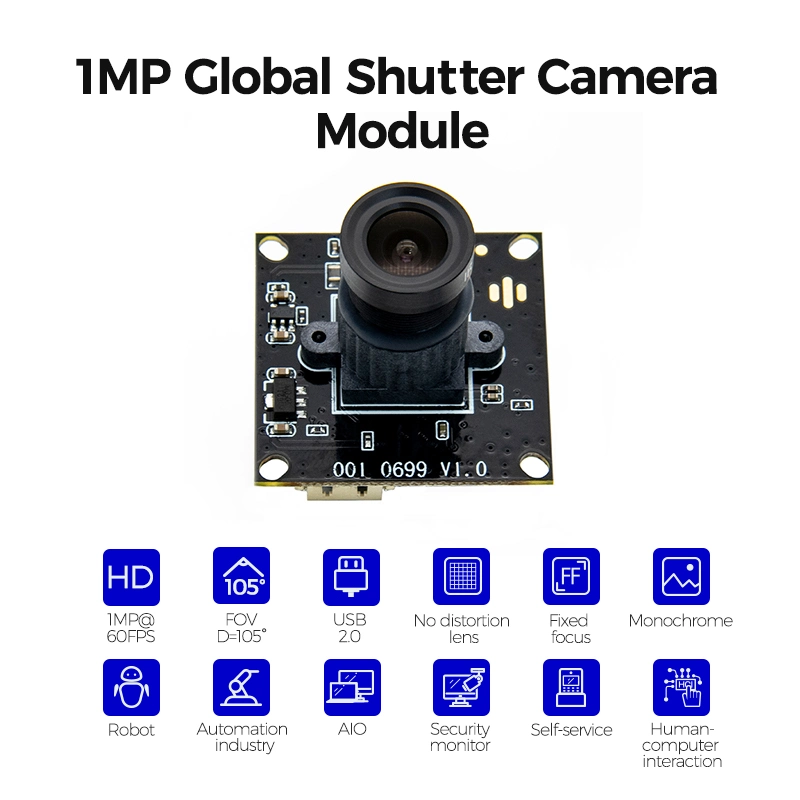 Customzied 1280*720 at 60fps 1/4" CMOS Ominivision Camera Sensor Module in Global Shutter for High Speed Montion Capture