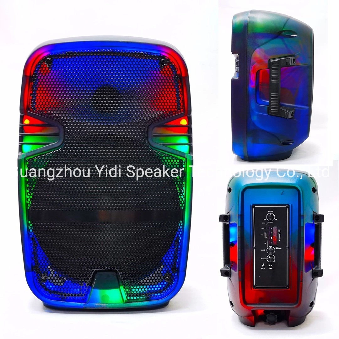 8 Inch Hot Sales Transparent Lighting Bluetooth Party Karaoke Portable Speaker