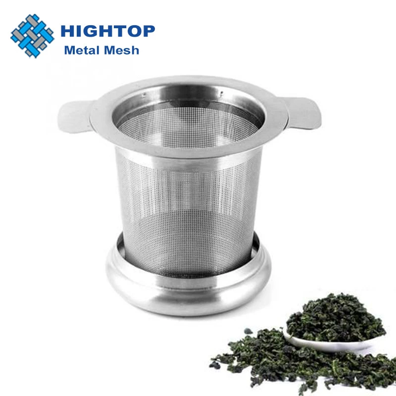 Reusable Fine Mesh Stainless Steel Loose Leaf Tea Infuser Metal Filter with Double Handle