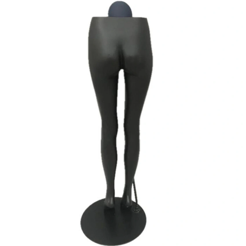Black Mannequin Legs Fiberglass Woman Manikin Bottom Legs Model