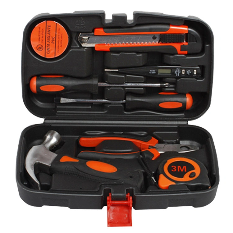 Home Use General Household Hand Tool Kit Plastic Toolbox Storage Case Packing Hand Tools Set