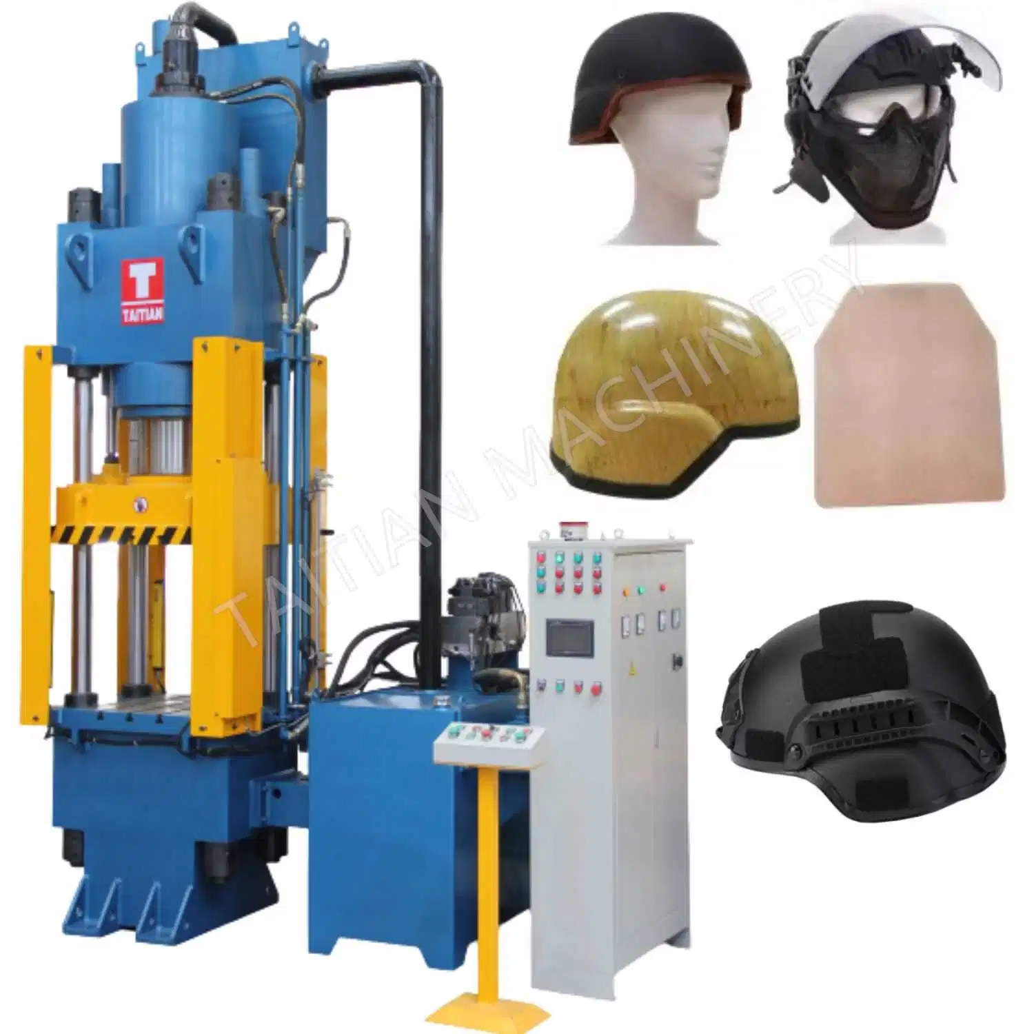 Kevlar Helmet Four Column Hydraulic Press