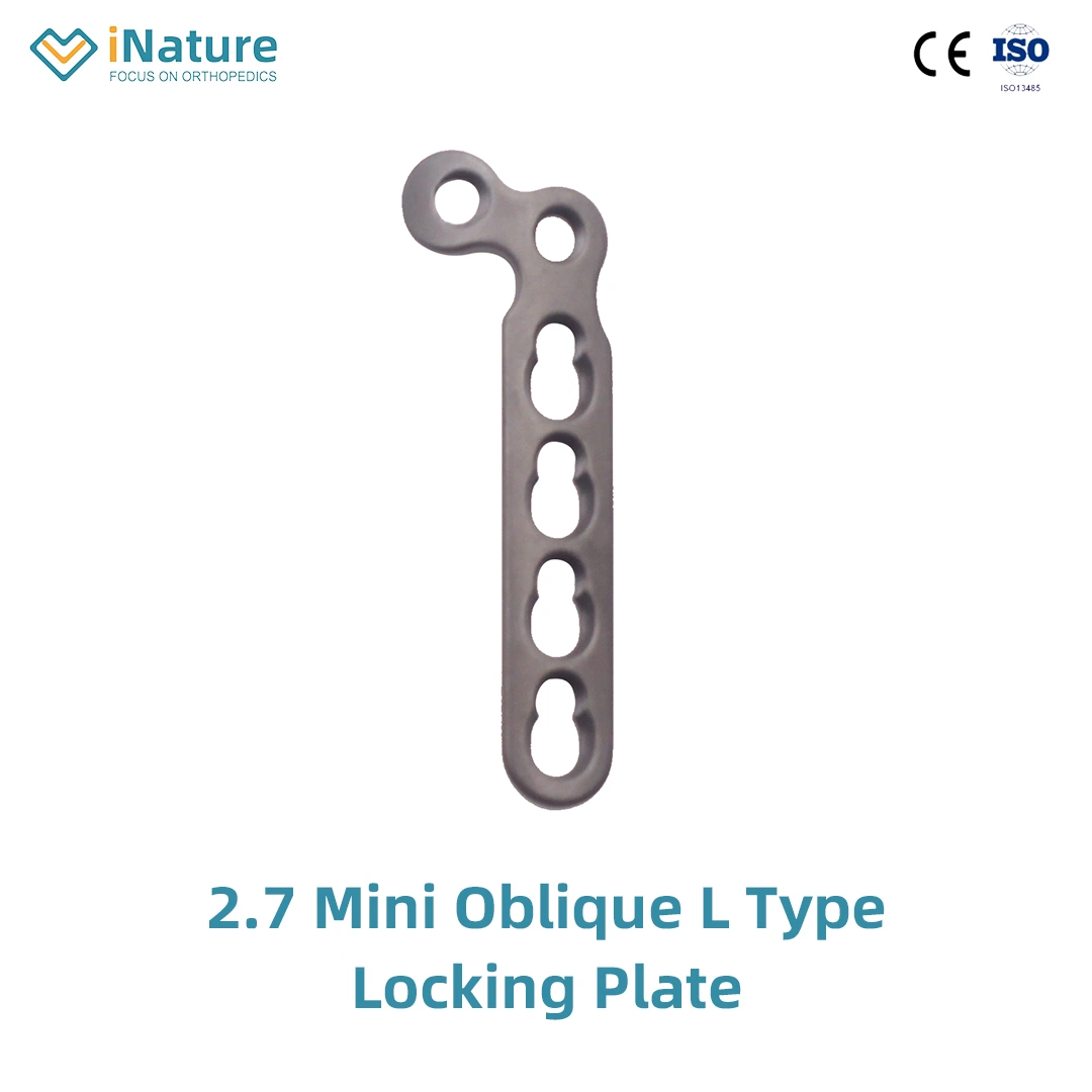 Orthopedic Implants Mini Locking Plate 2.7 Mini Oblique L Type Locking Plate