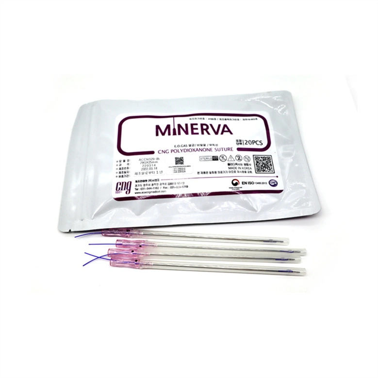 Minerva Microneedle Roller Pcl Plla 30g Hilos De Tornado Mint Lift Gold Screw Pdo Cog Thread