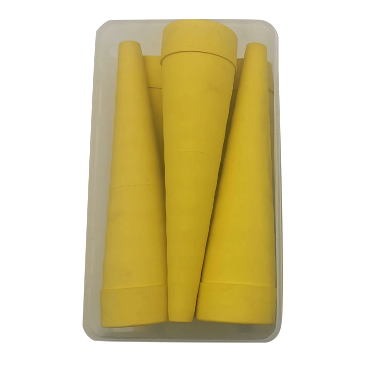 Large Size Yellow Tapered Oil Resistance Hydraulic Rubber Cone Hole Hose Service Plugs