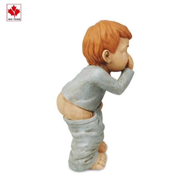 Customized Home Decoration Resin Stinky Boy Figurine Gifts