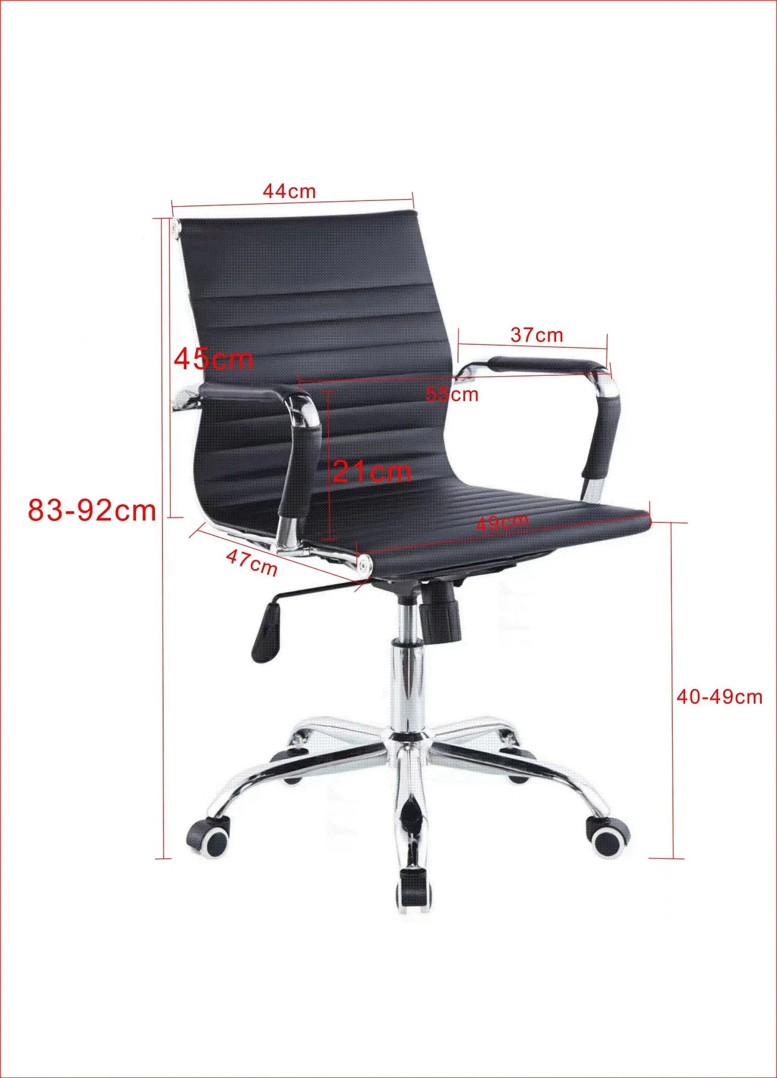 Factory OEM/ODM Industrial Modern Electroplating Metal Swivel Mesh Office Chair