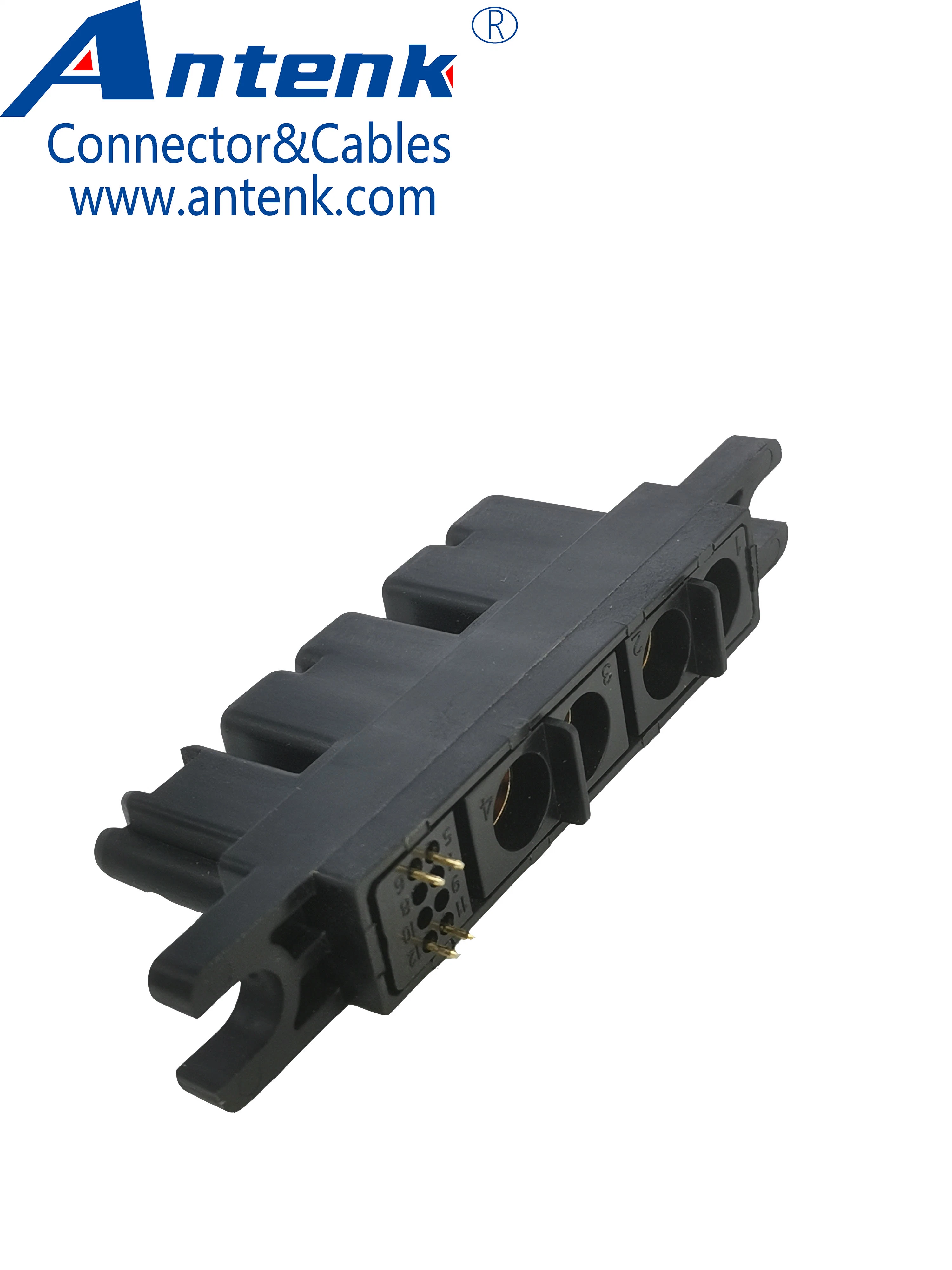 Estación de carga/Pilas conector del módulo cargador de batería EV rectangular de bloque de terminales del conector de alimentación cable