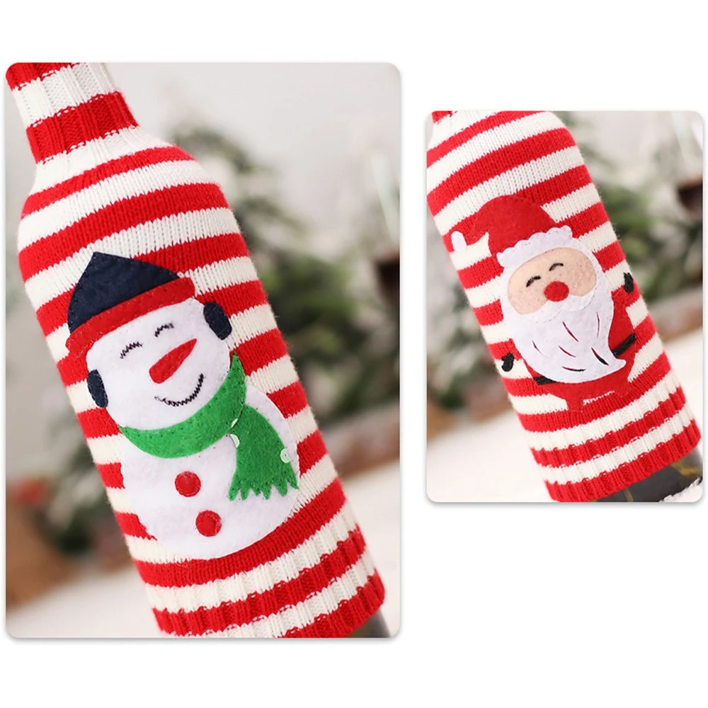 High quality/High cost performance  Hot Sale Christmas Party Favorite Christmas Wine Cover Decoration