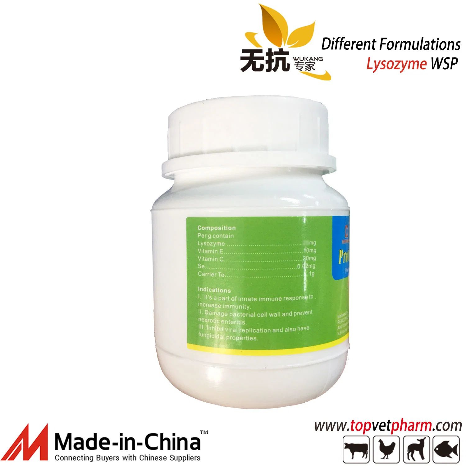 Water Soluble Amoxicillin Powder Antibiotics for Swine Poultry Chicken Birds