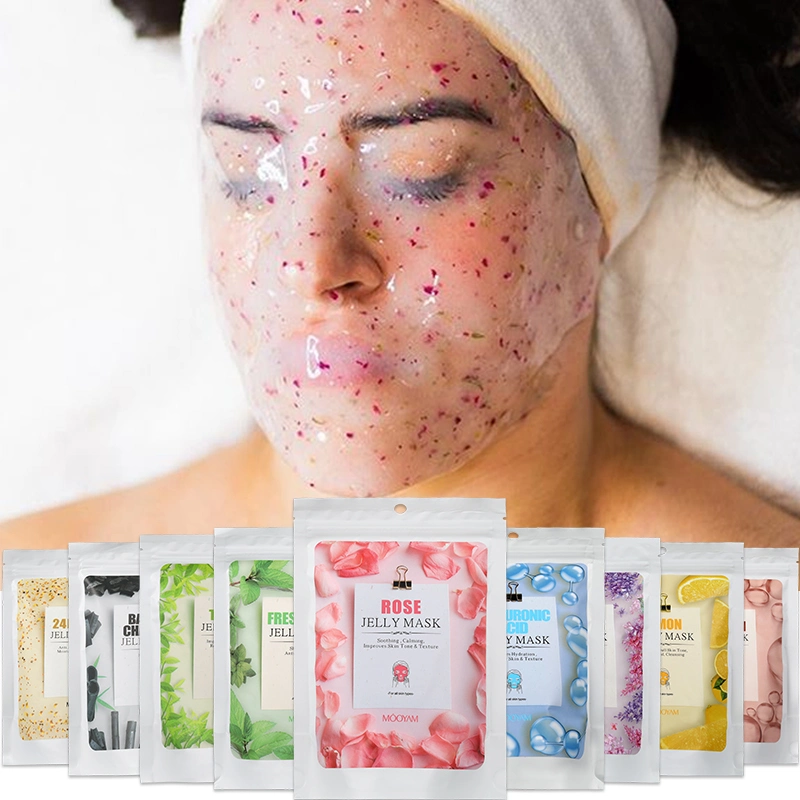 Mooyam Cuidados de la piel Rosa limón Hyojellymask Peel de Hydro Jellymask Polvo Hidromelly suave polvo Máscara facial orgánica arcilla caucho Hydro Máscara de la cara de la jalea