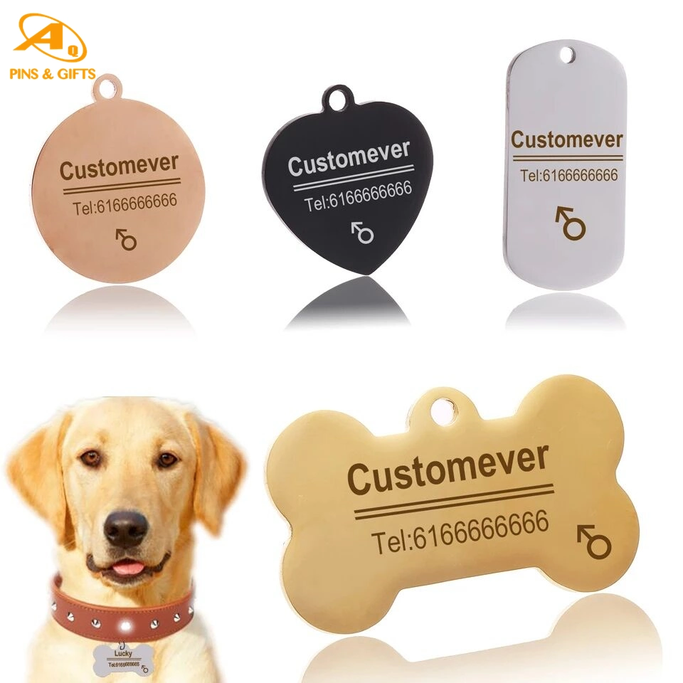 Gay Pride Necklace Wholesale/Supplier Dog Tag Silicone Rubber Ring Stamping Machine Cheap Custom Wolverine Circle Steel Pronted Photo Pet Accessories