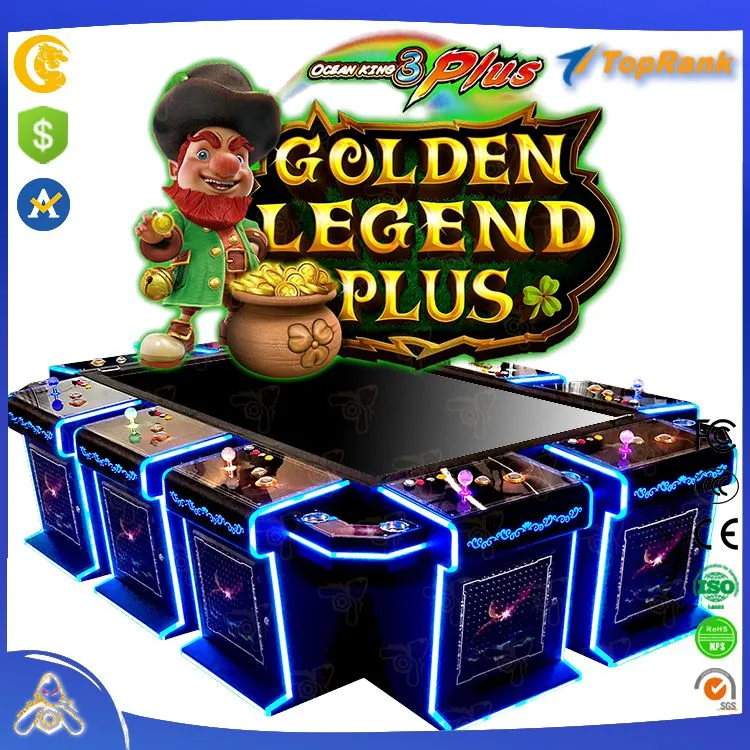 Bonne tenue 8 Player 55 pouces 12 V alimentation Adaptateur poisson jeu Océan King 3 Golden Legend