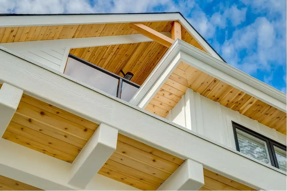 Carénage de PVC Bois panneau de plafond soffites sous pavillon