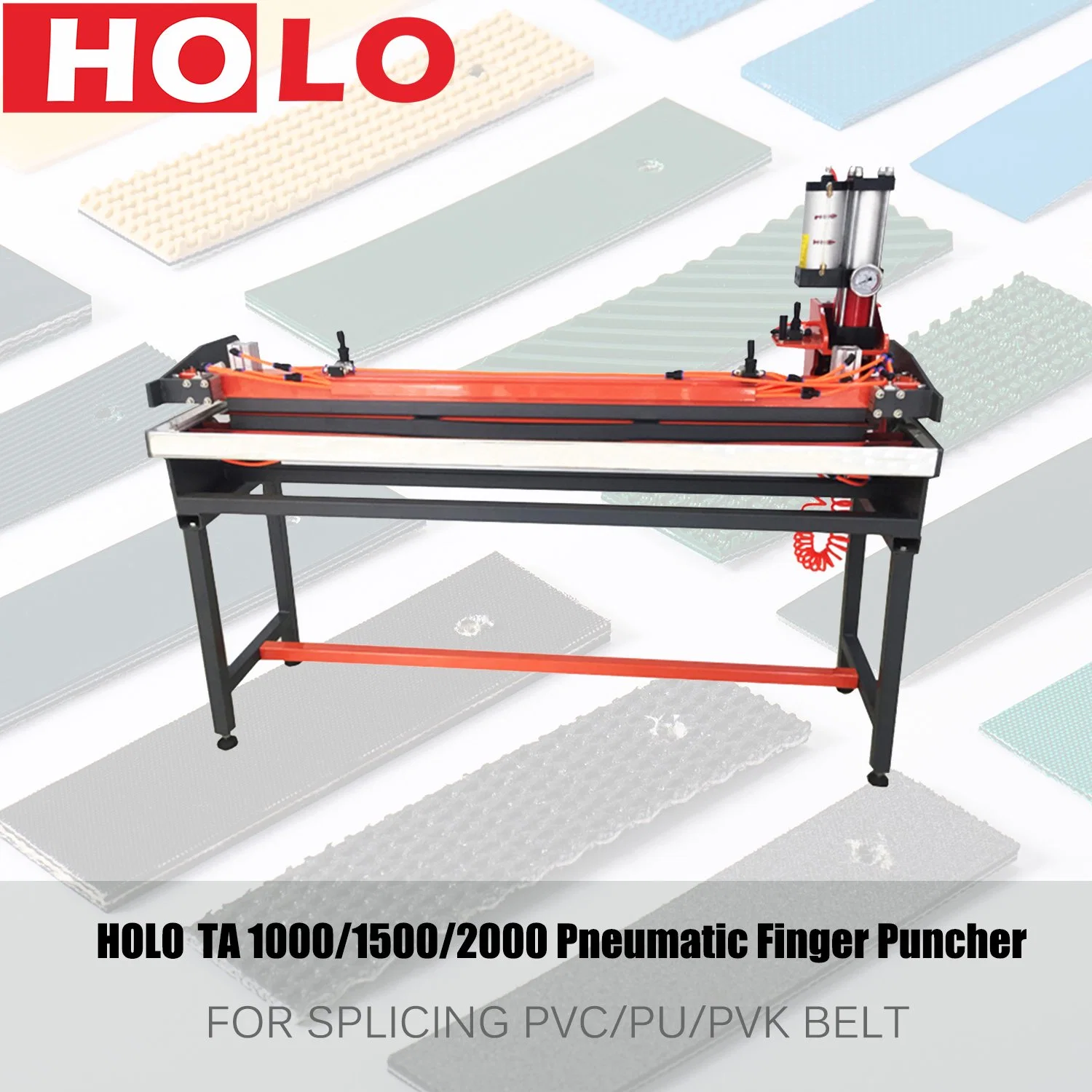 Holo Pneumatic Finger Puncher 1000mm Equipment for Conveyor Belt