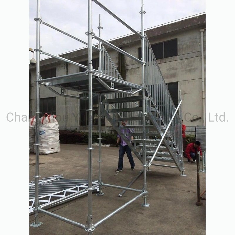 Outdoor Event Galvanized Steel Stage Stairs for Event Use