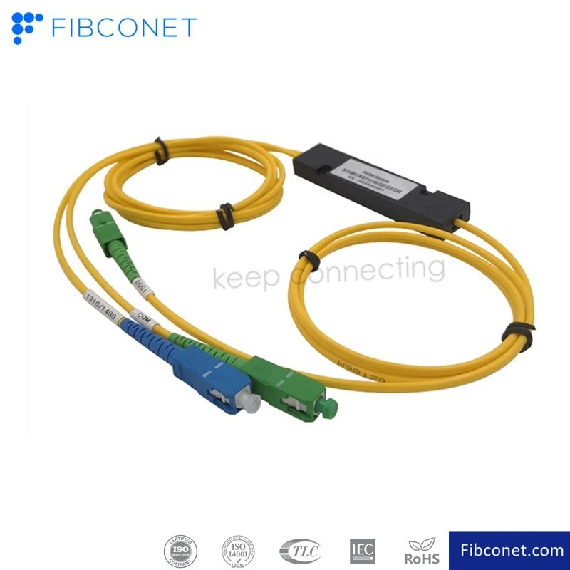 FTTH Lichtwellenleiter-Geräterodul 1*2 SC Filter Fwdm/DWDM/CWDM/WDM