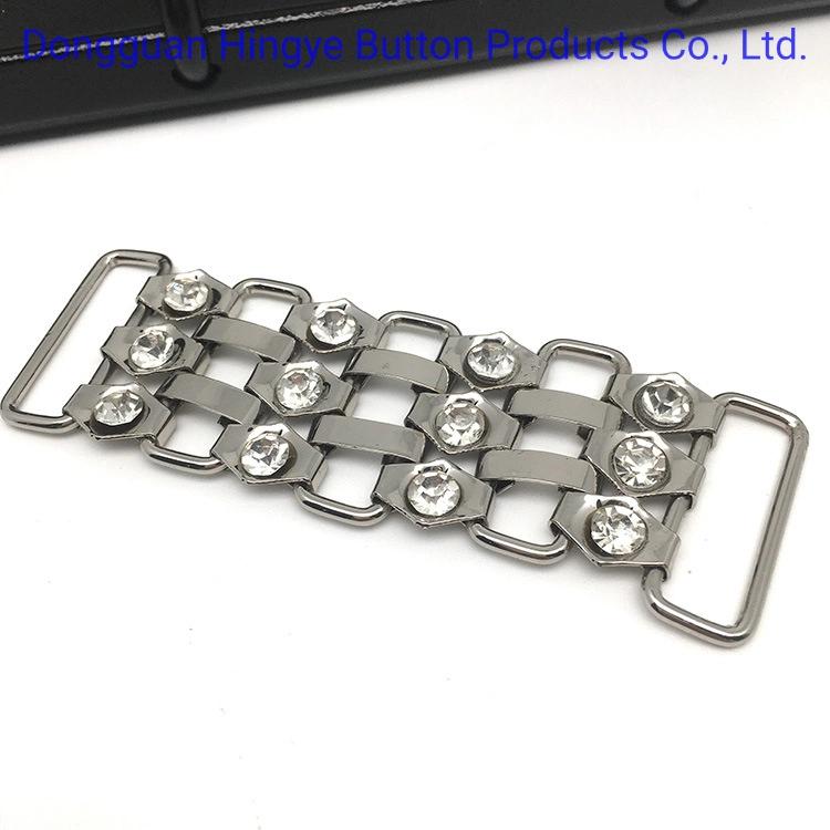 Metal Rhinestone Chain Buckles for Shoe Nuevo bolso de mano de Rhinestone Fancy Cadena