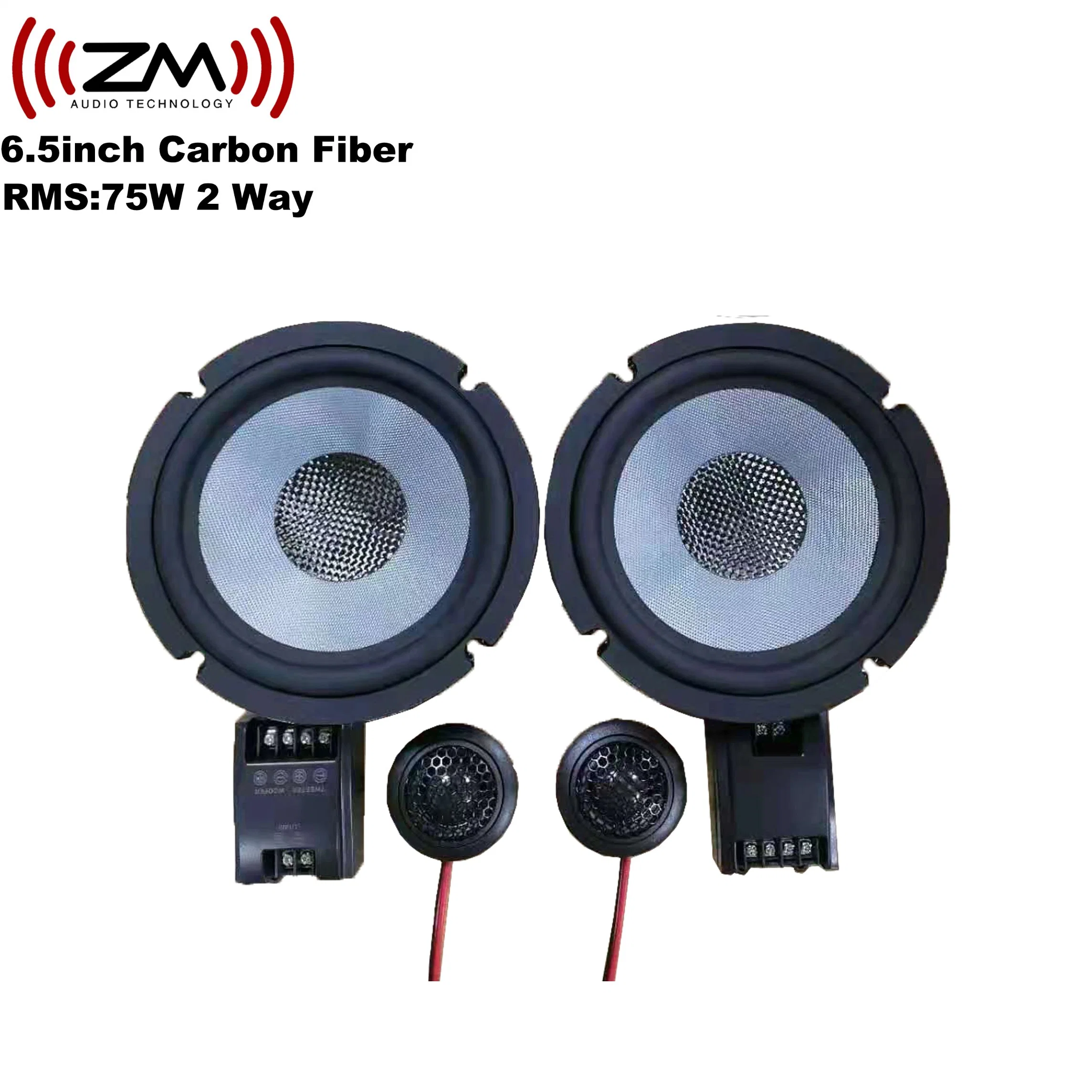 2 Way Component Car Speakers Set Audio Music System