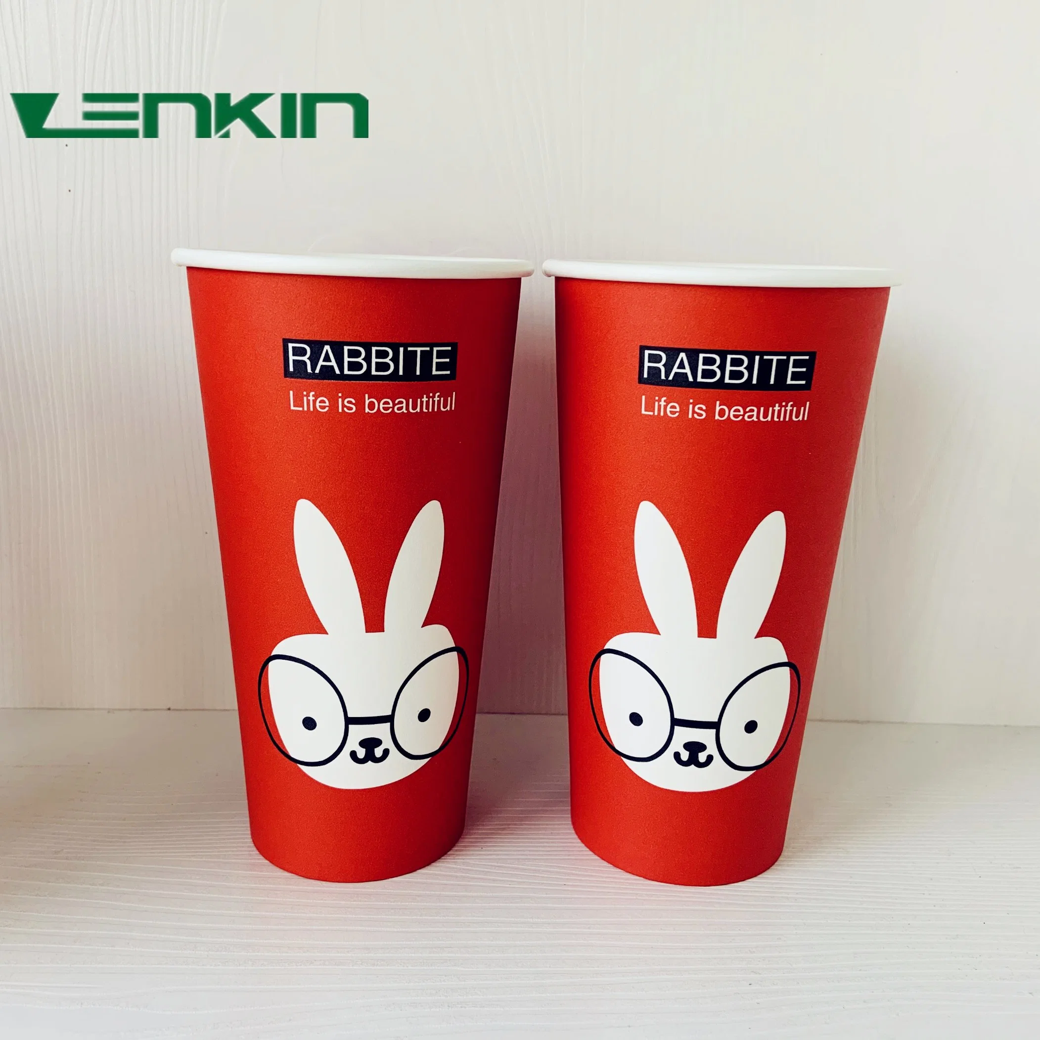 Coffee Cups Disposable Paper Top OEM Customized Wall Logo Item Style Food Color Freight Bottom