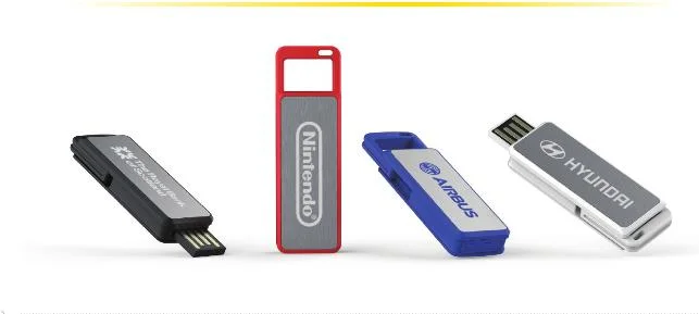 Plástico de alta velocidad Capless unidad Flash USB personalizada