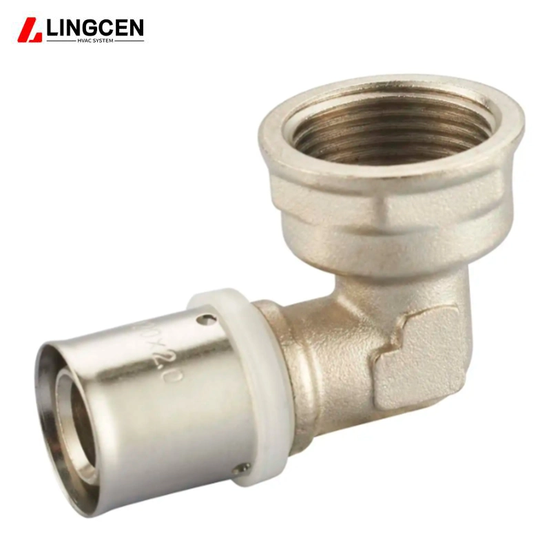 Equal Elbow Pex Al Pex Pipe Fittings Plumbing Brass Press Fitting