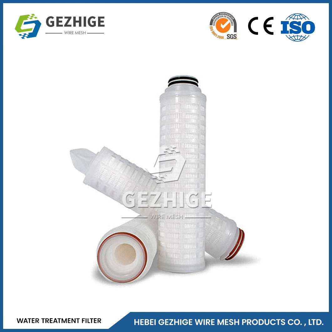 Gezhige Stainless Steel Water Separator Cartridge Manufacturers Exterior Sintered Filter Cartridge China 10 Inches Length Water Micro Filter Cartridge