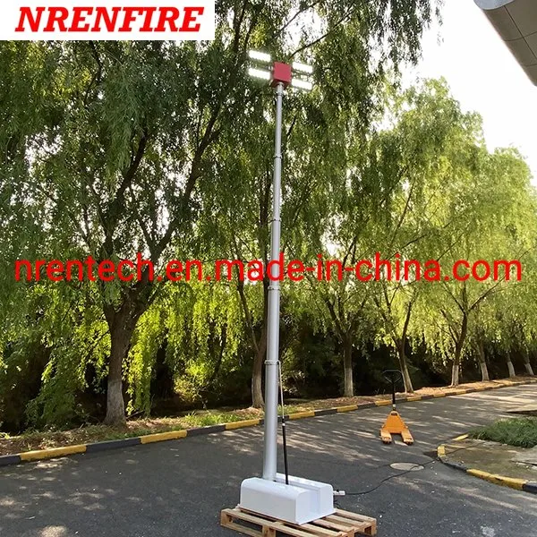 Roof Top Mounted Pneumatic Telescopic Mast Light 4.5m Pneumatic Telescopic Mast Inside Wires