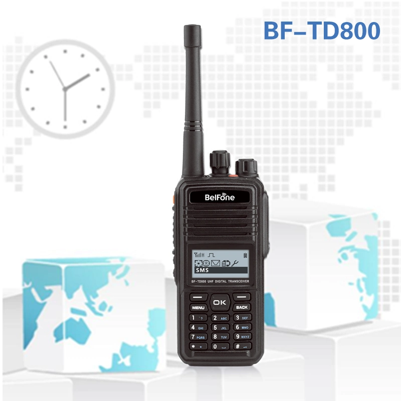 Bf- Td800 Rough and Compact Two Way Radio and with IP67 for Dust & Water Protection Walkie Talki Supporting Multi-Sites Roaming