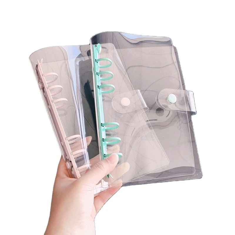 Wholesale/Supplier Office School Refillable Traveller Binder Cover Plastic Clear PVC 6 Ring Binder