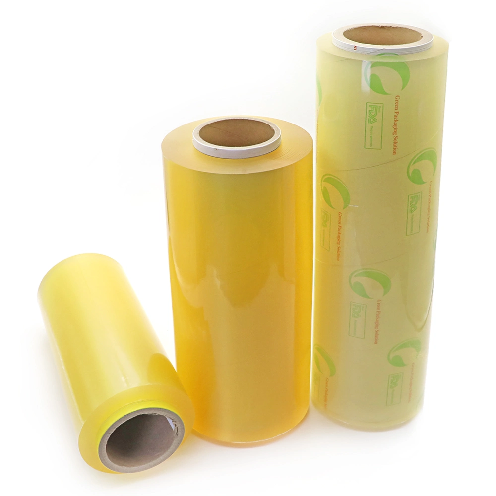 Custom Logo Stretch Film High quality/High cost performance  PVC Wrap Cling Film for Food Packaging Remain Food Fresh