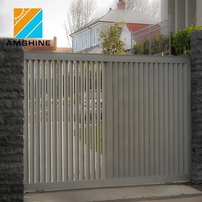 Modern Outdoor Garden Metal Aluminium Lowes Privacy Panels Louver Slats Fence Gate