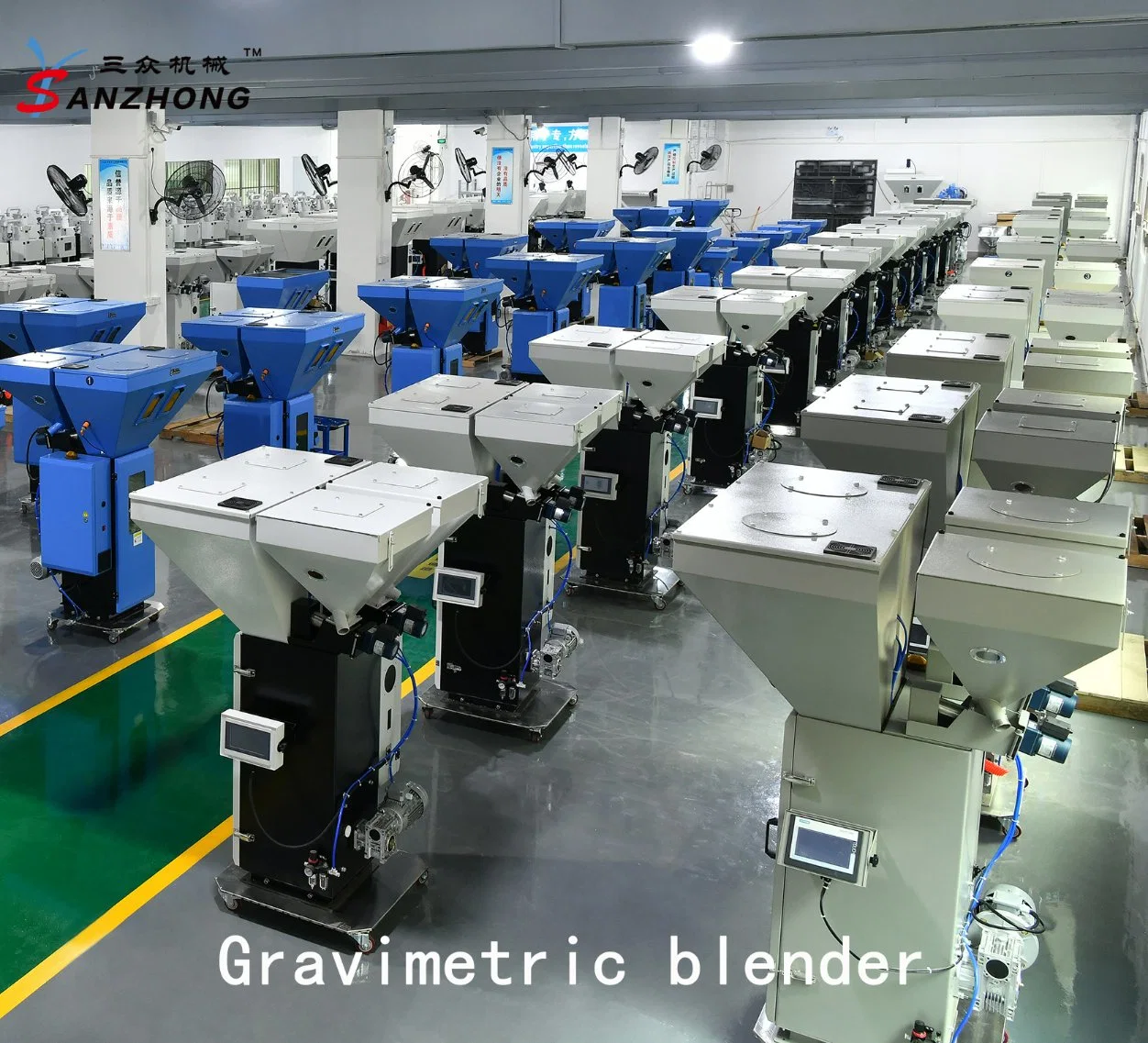 Batidora gravimétrico PP derretir fundido Nonwoven Fabric haciendo Equipo en la máquina