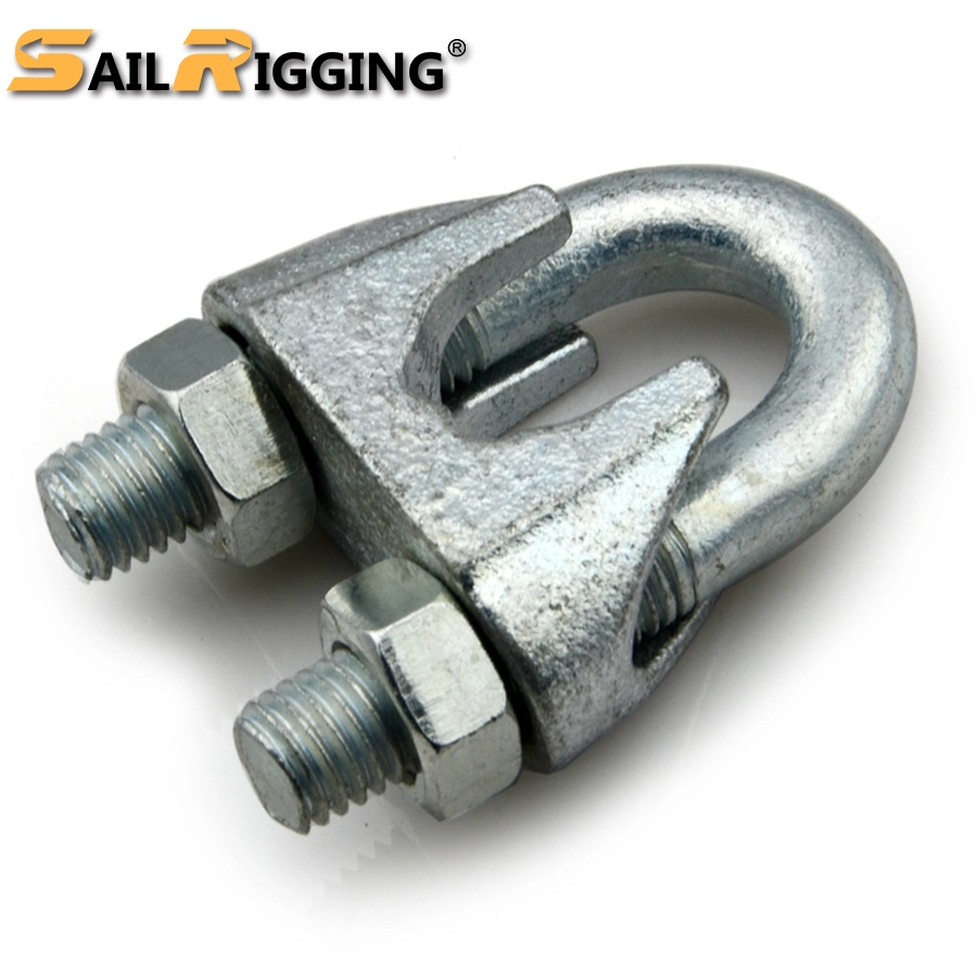 DIN741 Galvanized Malleable Wire Rope Clip Drop Forged Cable Clamp