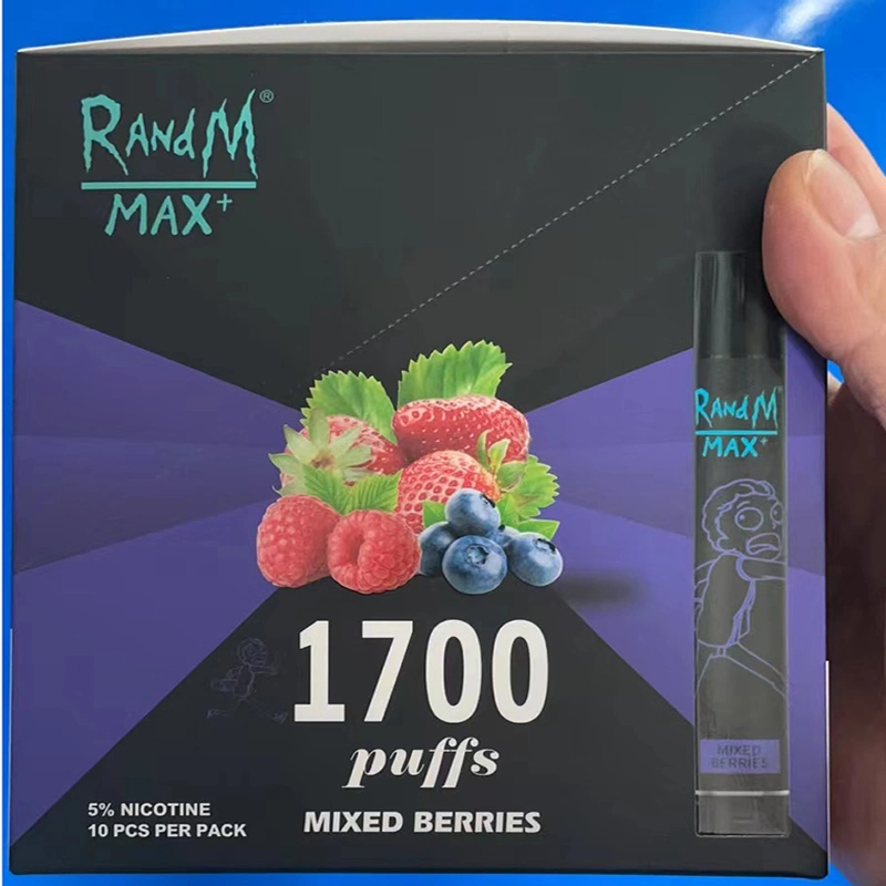 Fumot original Randm Max 1700 Puffs descartáveis cigarro eletrônico com Caneta de papel para controlo do fluxo de ar