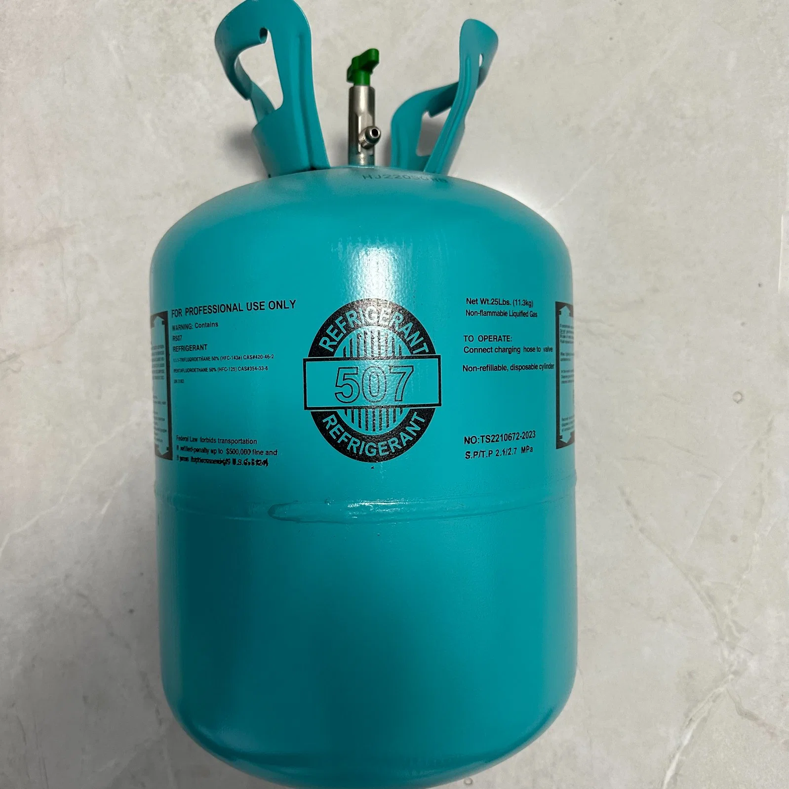 Hot Sale Refrigerant Gas R507 with High quality/High cost performance  Net Weight 11.3kg