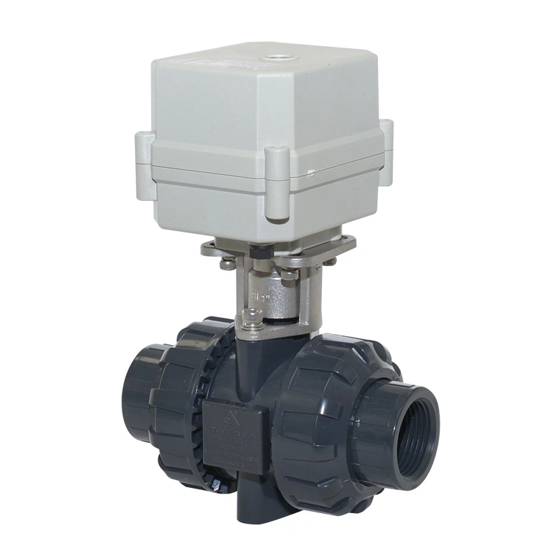 Tonhe 2 Way Plastic PVC UPVC Electric Water Motorized Motorised Actuator Ball Valve