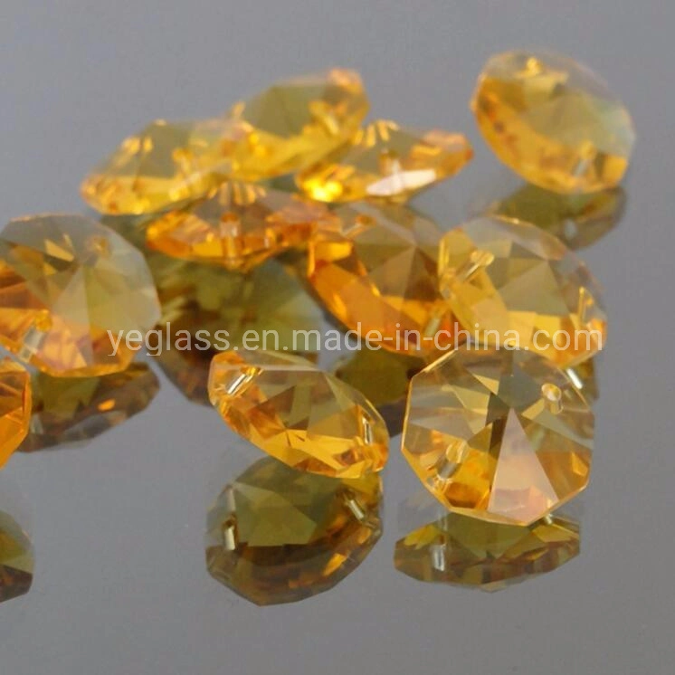 Top Quality K9 AAA Clear Glass Crystal Chandelier Octagon Beads