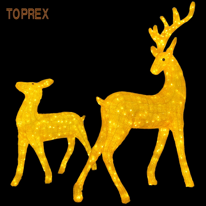 Motivo personalizável de qualidade iluminação Deer Christmas 3D Night Stuff Animal Luz LED