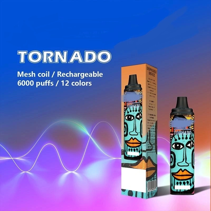 Китай оптовой Randm Tornado 6000 Одноразовые устройства Puffs Vape оптовых 6000 с 30 вкусов E-одноразовые Vape сигарет