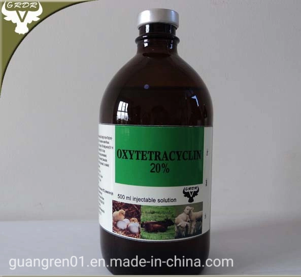 Oxytetracycline 10% Injection 100ml /500ml Veterinary Medicine for Dog /Pig /Cat/Certificate