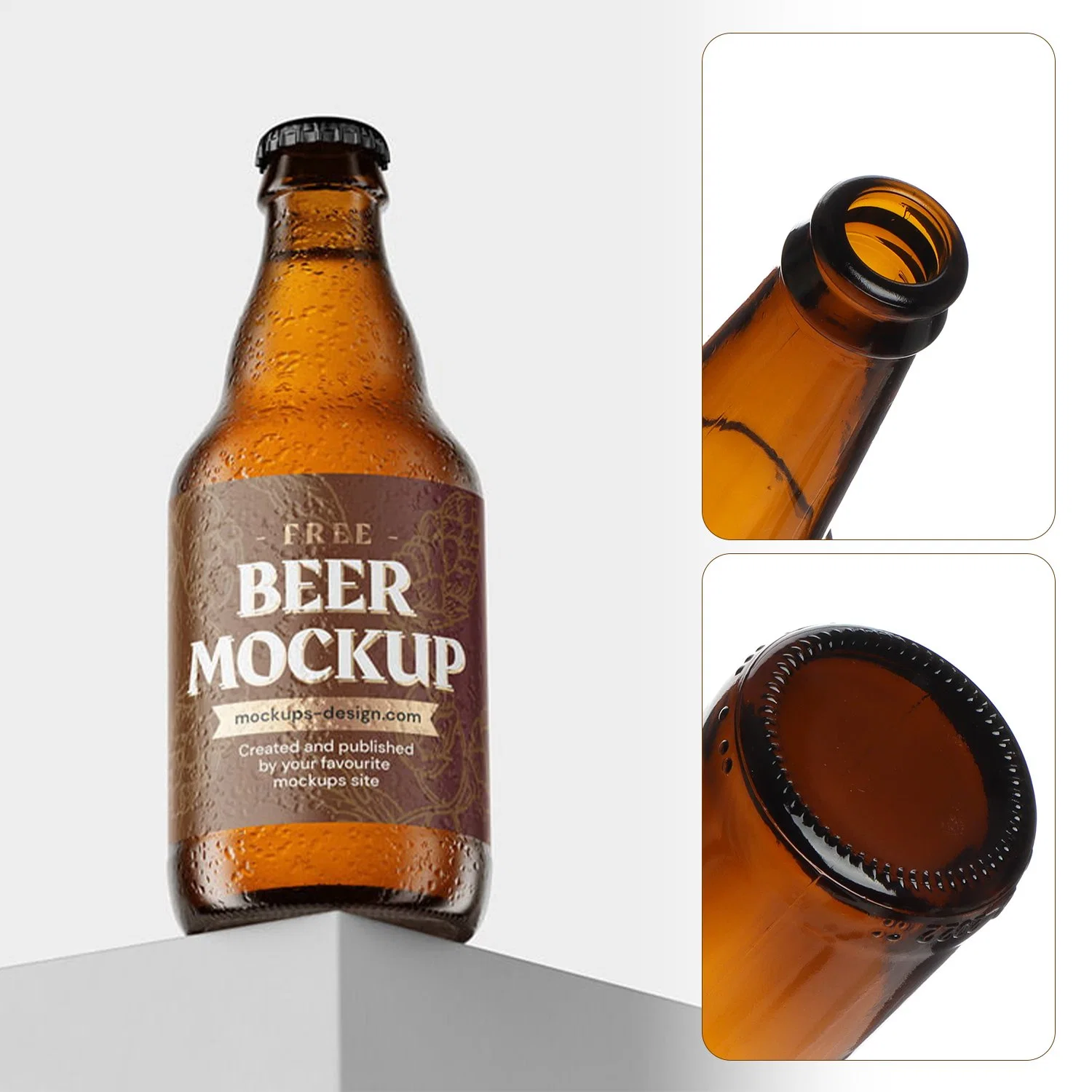 Promotional Customized 250ml 330ml 500ml 640ml Empty Clear Glass Beer Bottle