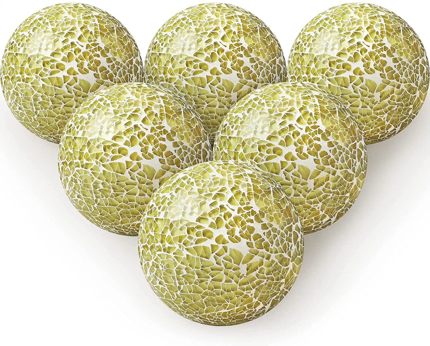 Decorative Balls Set Mosaic Glass Balls Centerpiece Balls Moss Balls Decorative Orbs Sphere