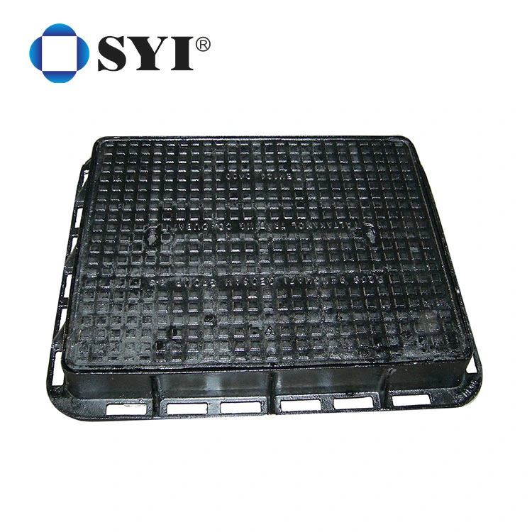 Custom En 124 Ggg50 D400 Europe Standard Black Bitumen Paint Ductile Iron Manhole Cover Price