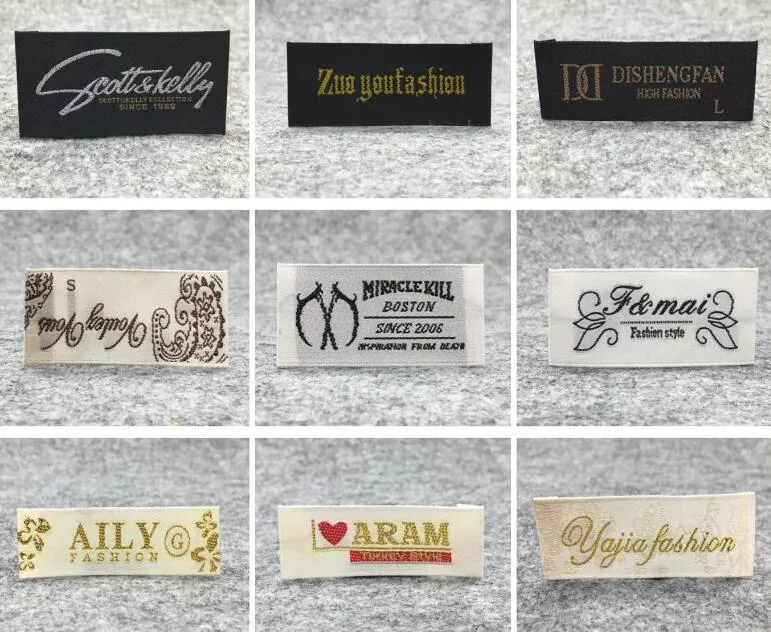 Branded Customized Wholesale/Supplier Price Folded Textile Woevn Label