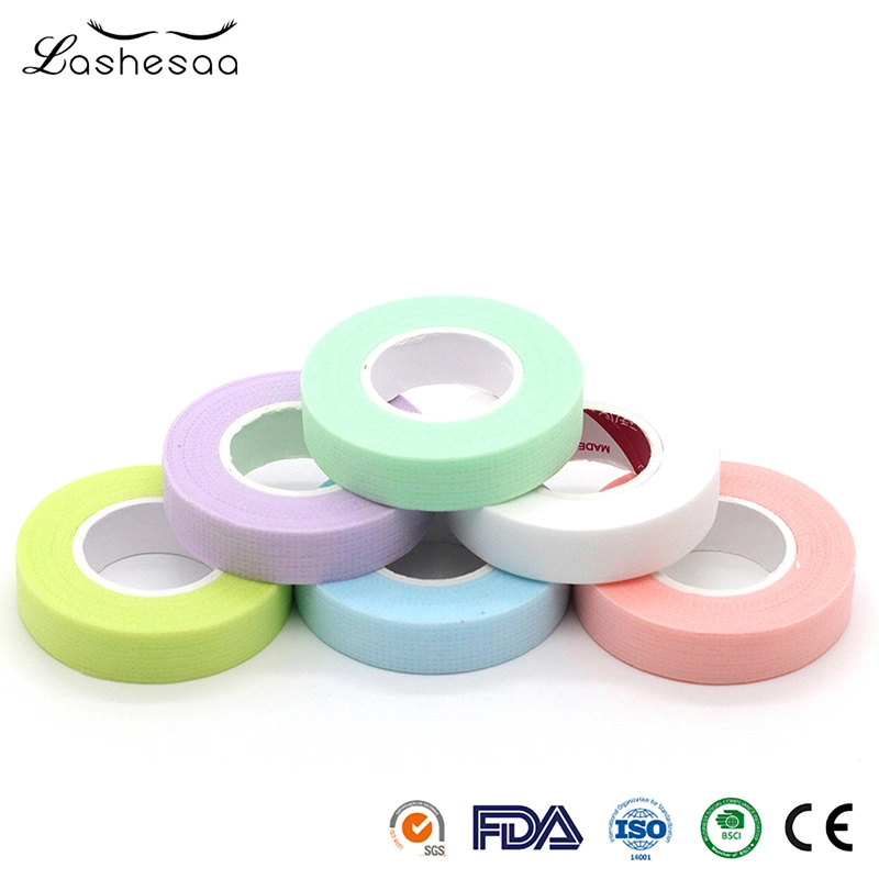 Mengfan Eyelash Adhesive Tape China Eyelashes Glue Tape Manufacturer Wholesale Tape Sensitive Skin Silicone Gel Tape Pink White Purple Green Blue Eyelash Tape